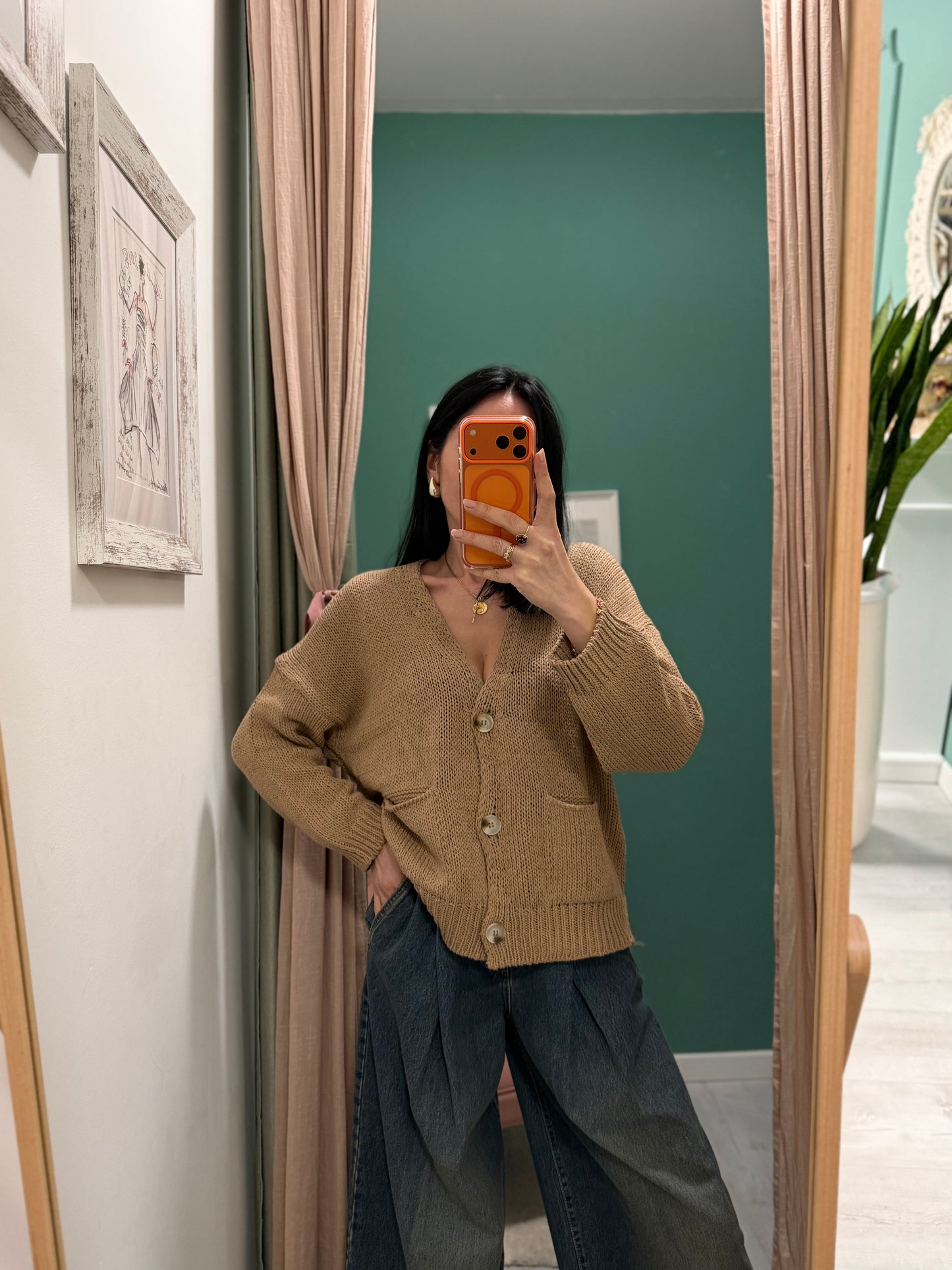 Susy mix - cardigan over con tasche