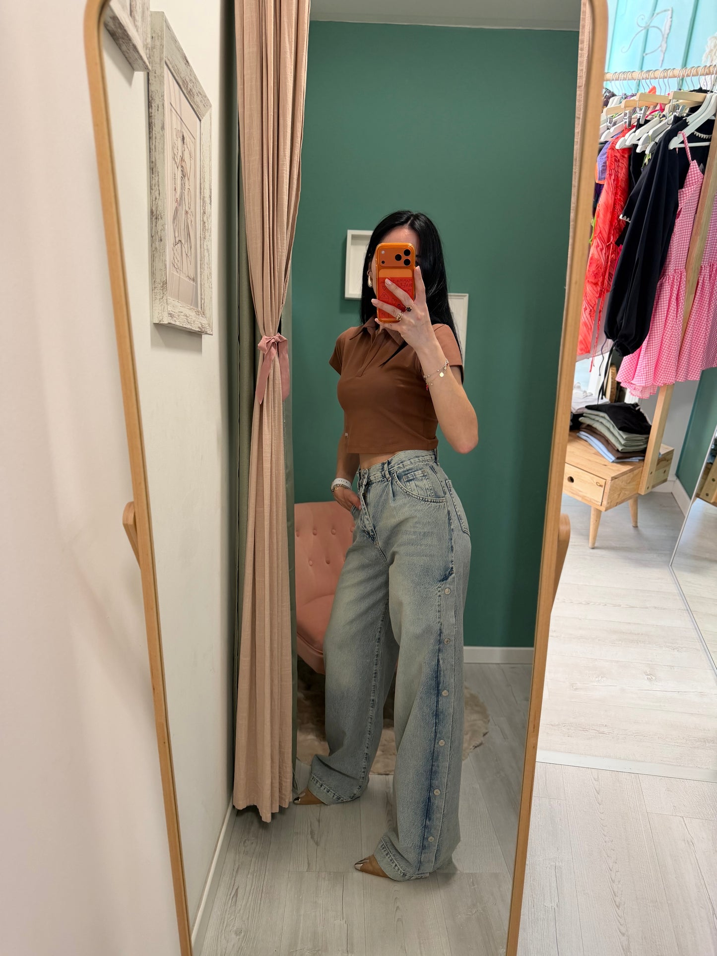 Kontatto - jeans bottoni fianco