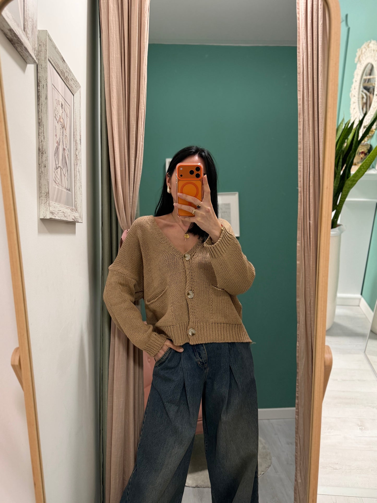 Susy mix - cardigan over con tasche