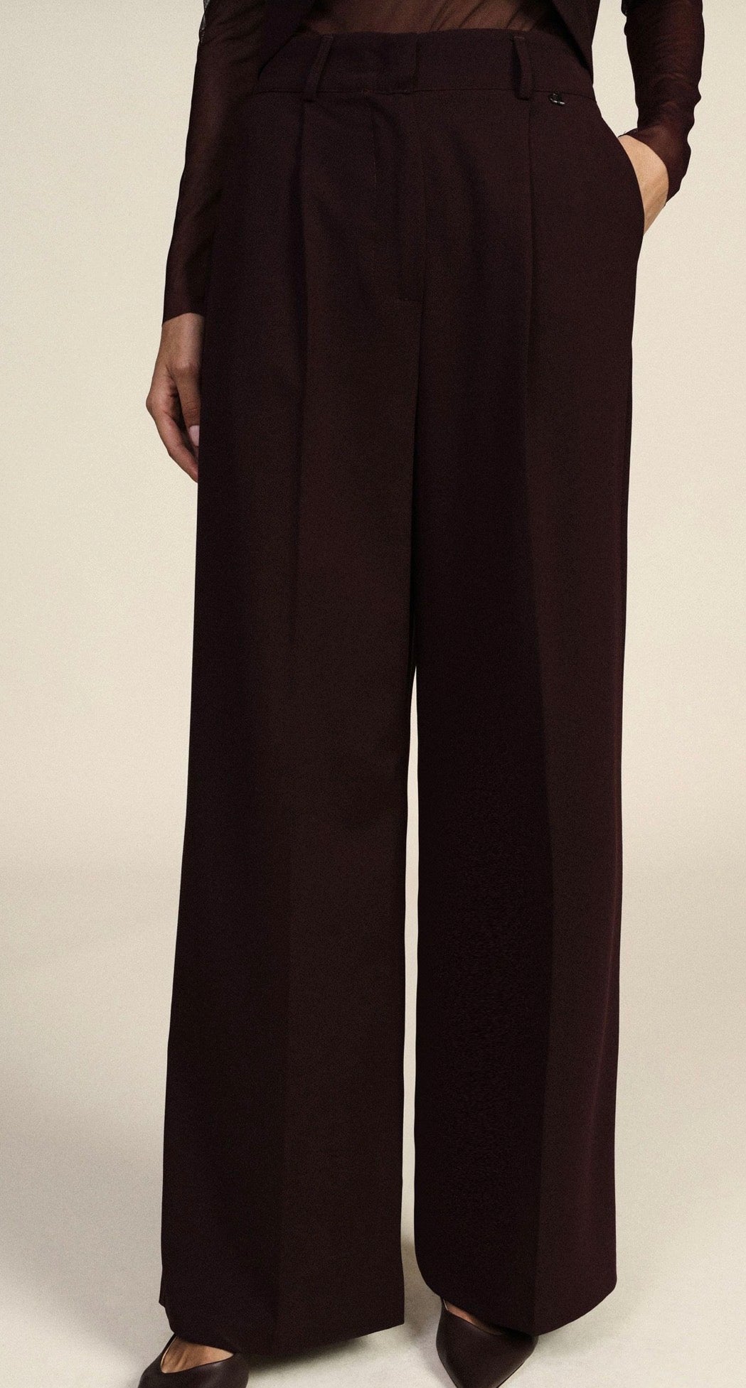 Dixie - pantalone a palazzo con pence