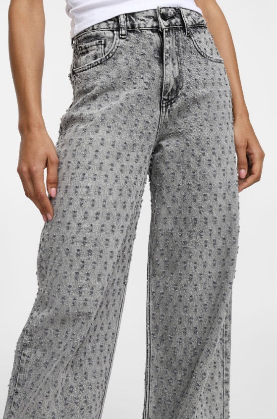 PLEASE - Jeans con trama rotture