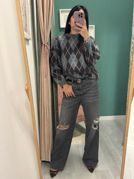 KONTATTO - Maglione rombi