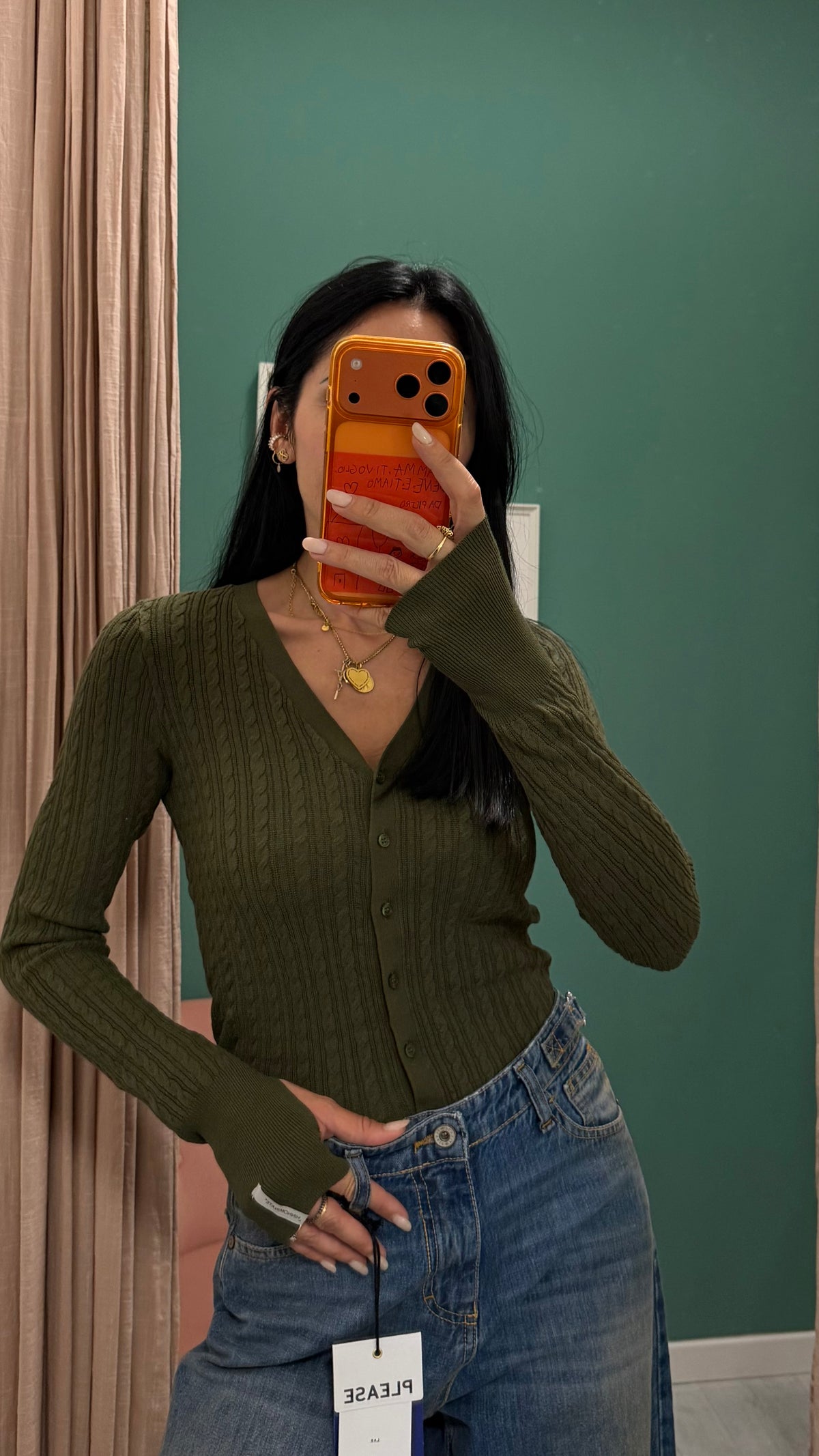 Hinnominate - cardigan in maglia con scollo a V