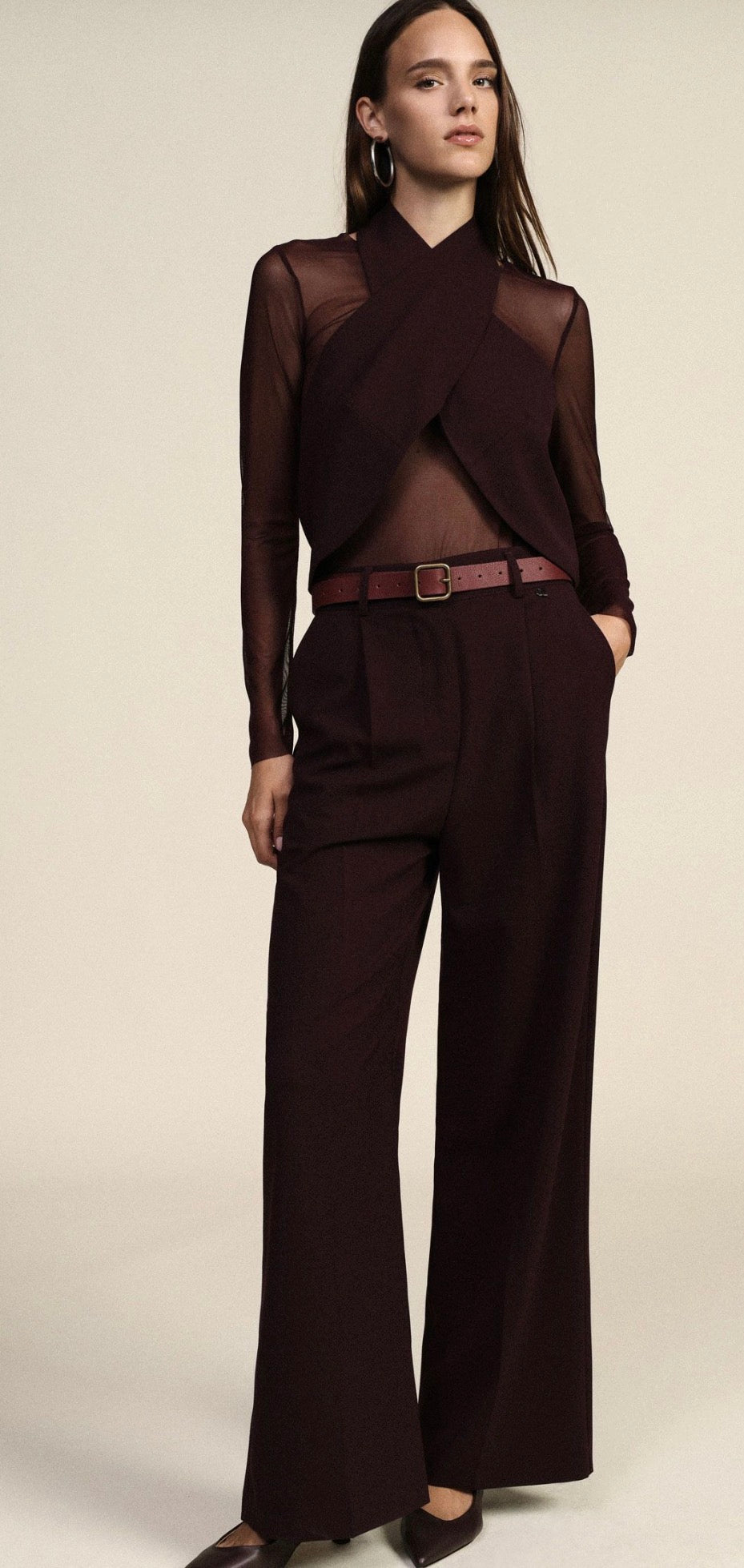 Dixie - pantalone a palazzo con pence