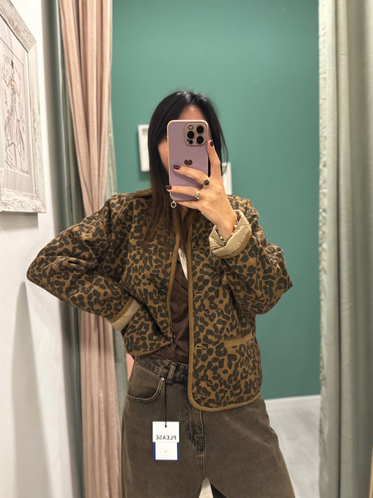 PLEASE - giacca bomberino maculato