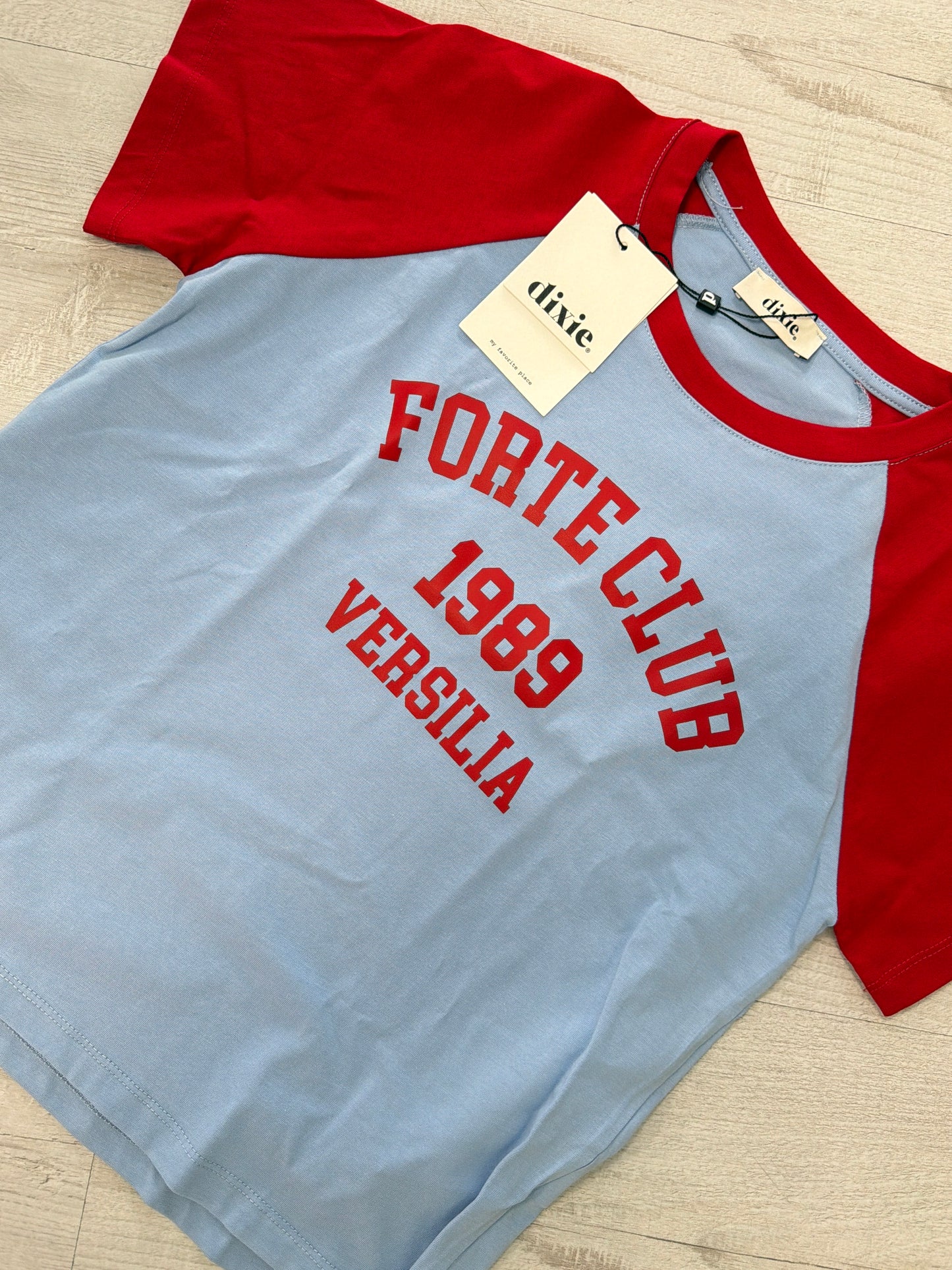 Dixie - t shirt a scatoletta bicolore