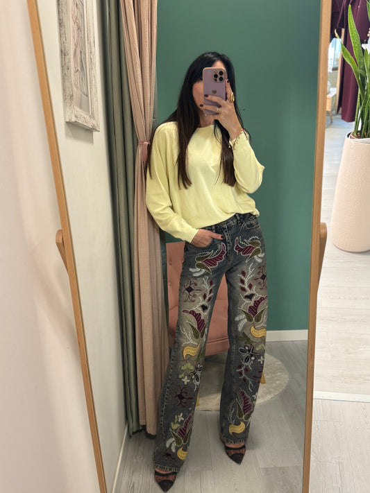 Kontatto - jeans con ricami