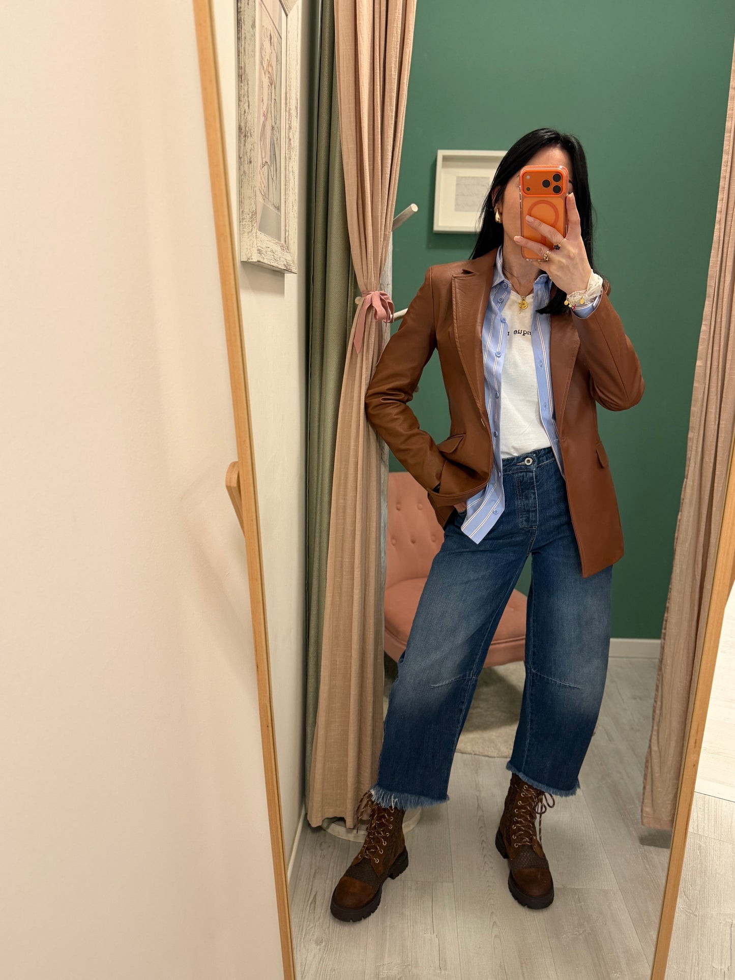 Susy mix - Giacca avvitata in eco pelle