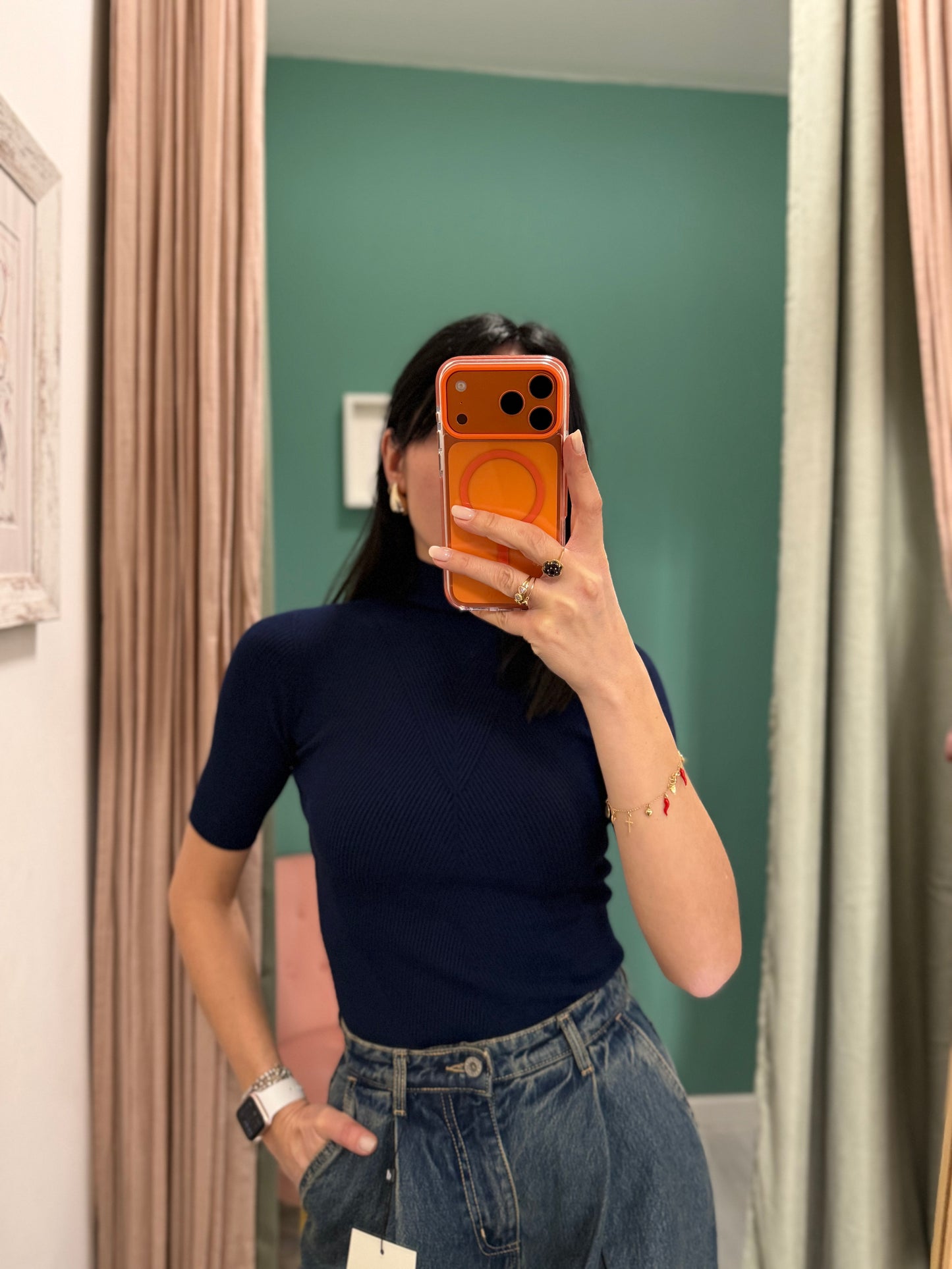 Kontatto - lupetto mezza manica in calda viscosa