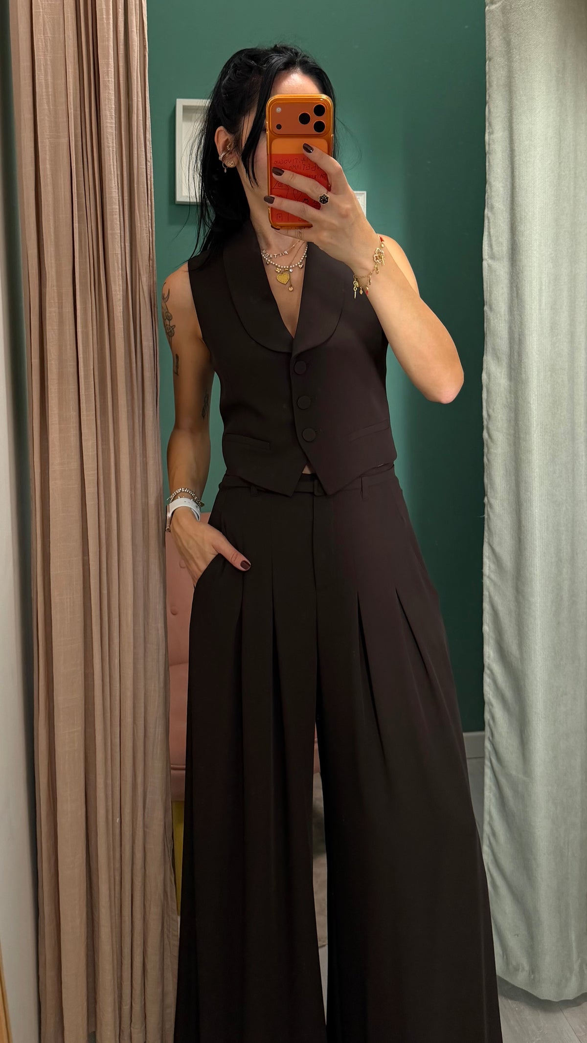 Imperial - pantalone a palazzo con cintura