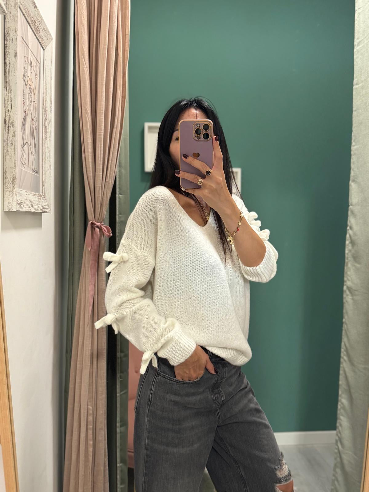 KONTATTO - Maglia con fiocchi