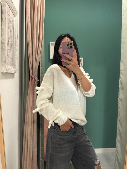 KONTATTO - Maglia con fiocchi