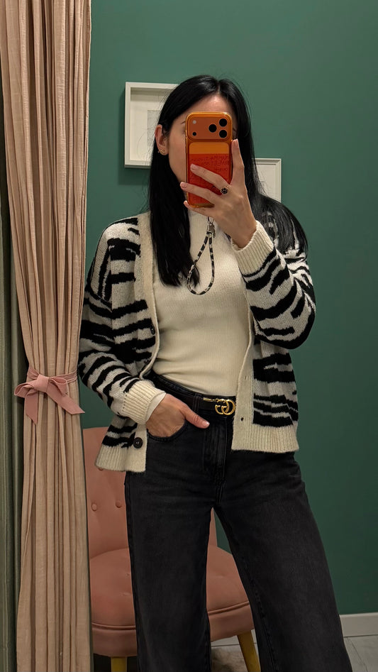 Susy mix - cardigan in fantasia tg unica