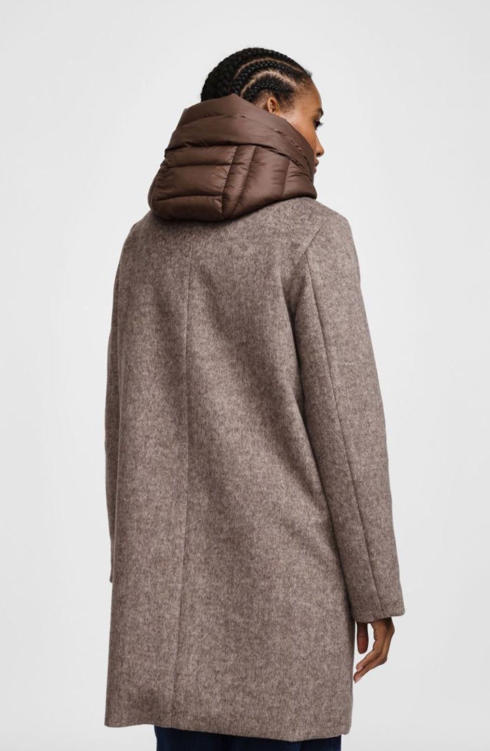 PLEASE - cappotto imbottito con cappuccio trapuntato