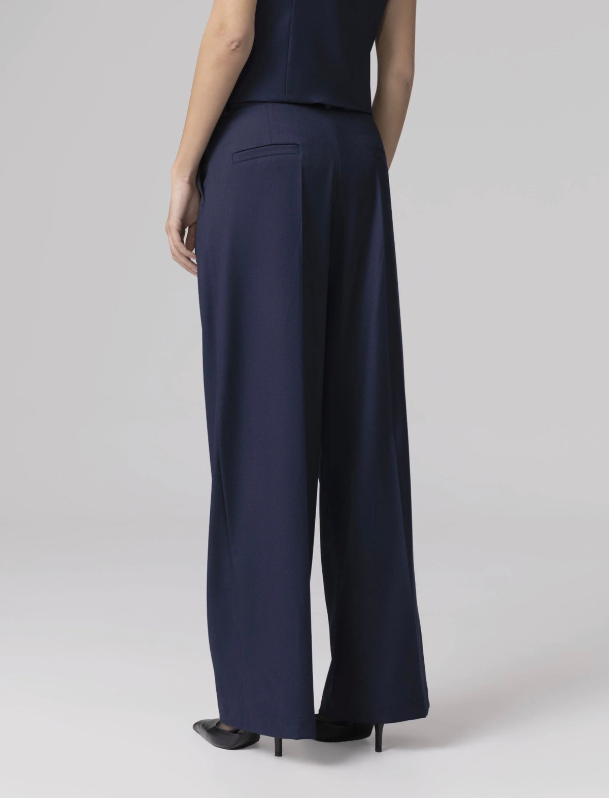 Mar de margaritas - pantaloni dritti con pinces