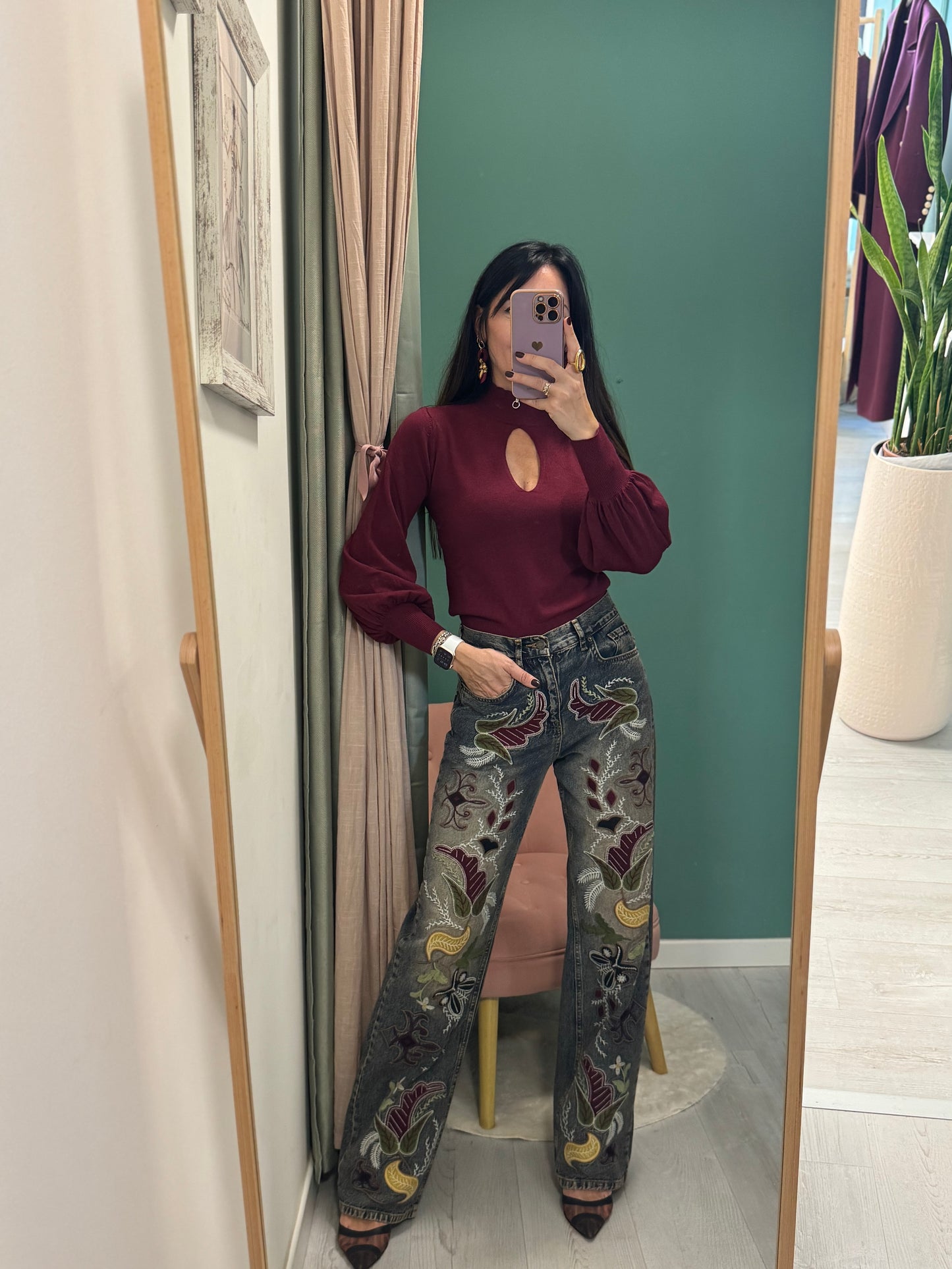 Kontatto - jeans con ricami