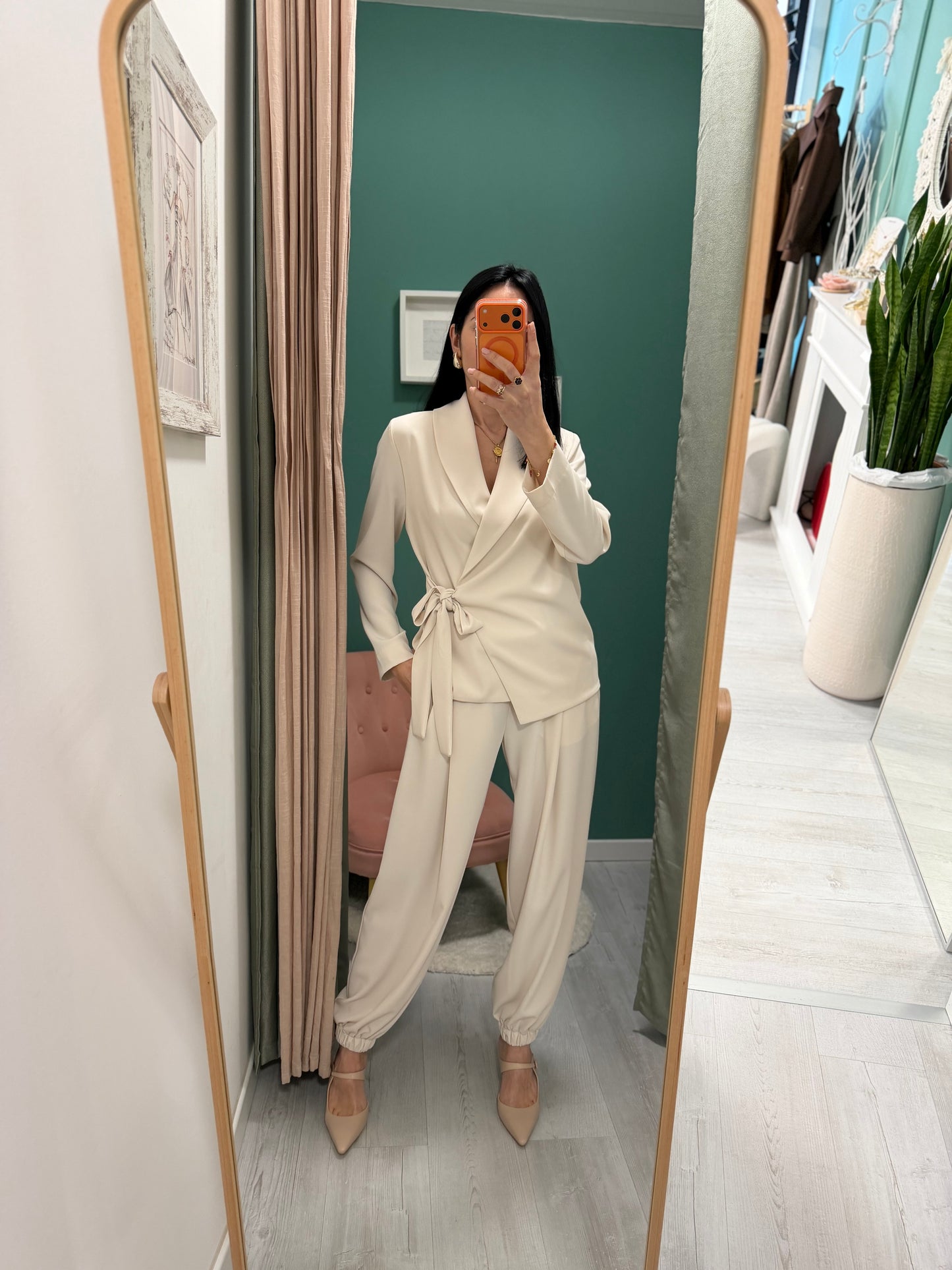 Susy mix - tailleur susy bianco cloud dancer