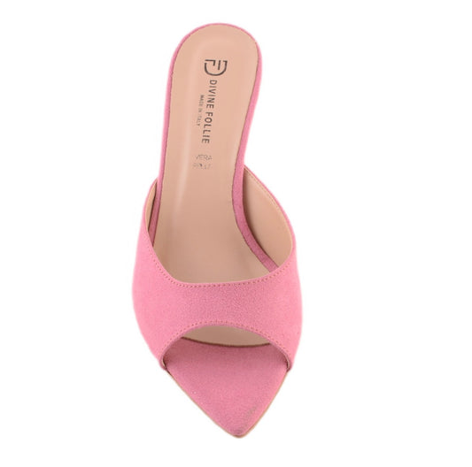 Divine Follie - mules in sneg h70 mm