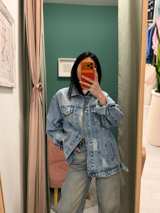 Susy mix - giacca over in DENIM tg unica