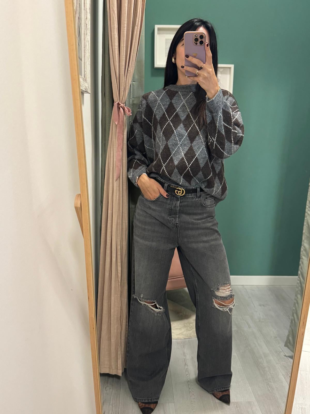 KONTATTO - Maglione rombi