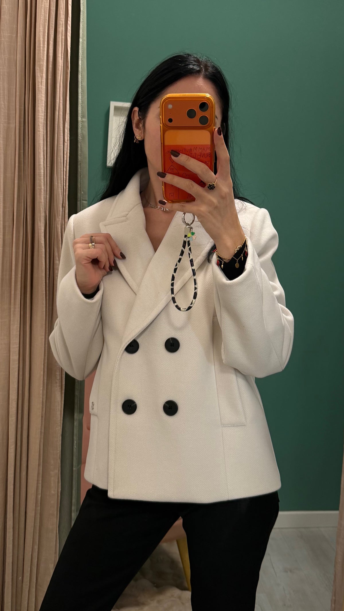 Please - cappotto corto doppio petto