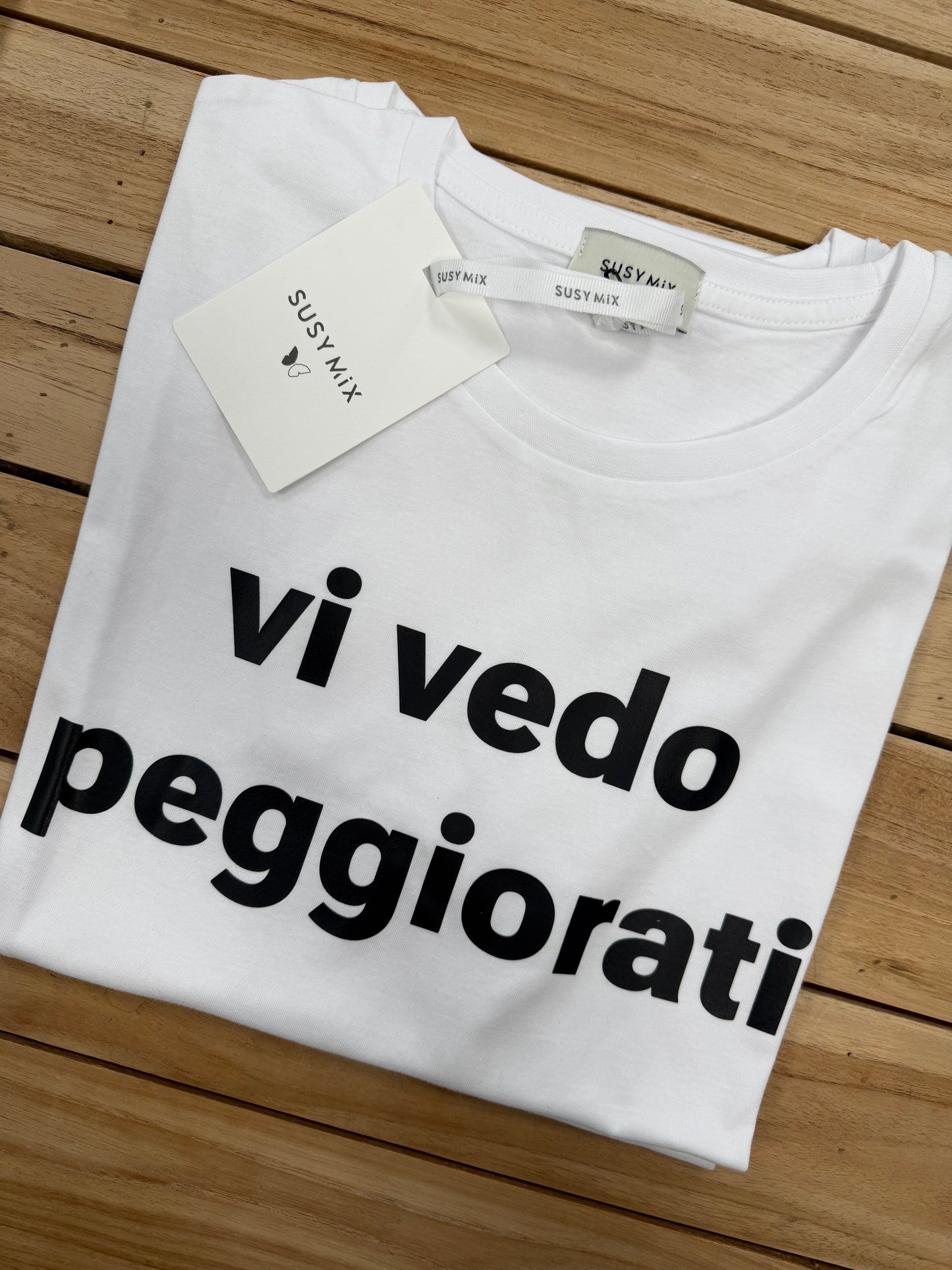 Susy mix - t shirt con scritte simpatiche