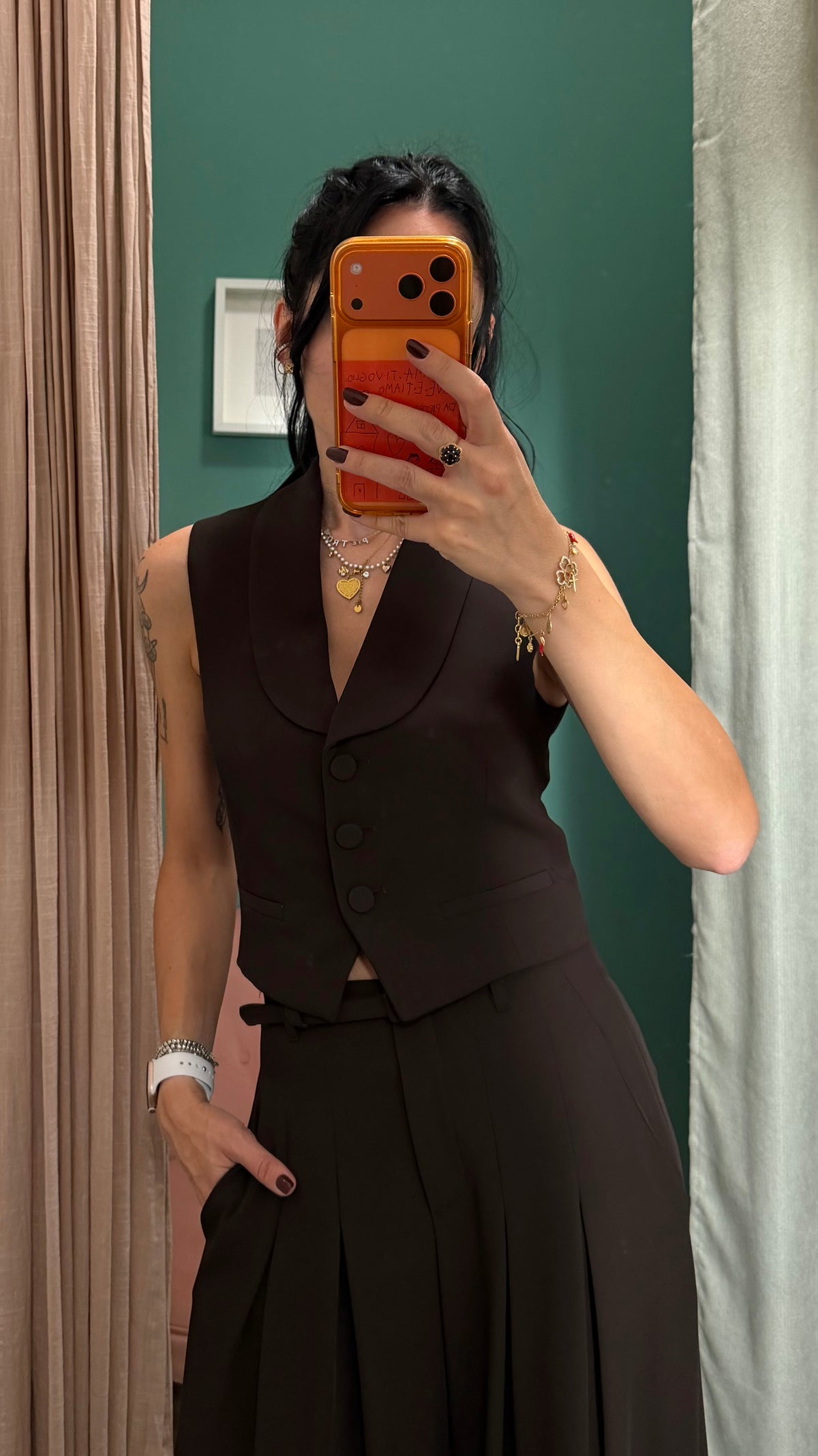 Imperial - gilet con bottoni rivestiti