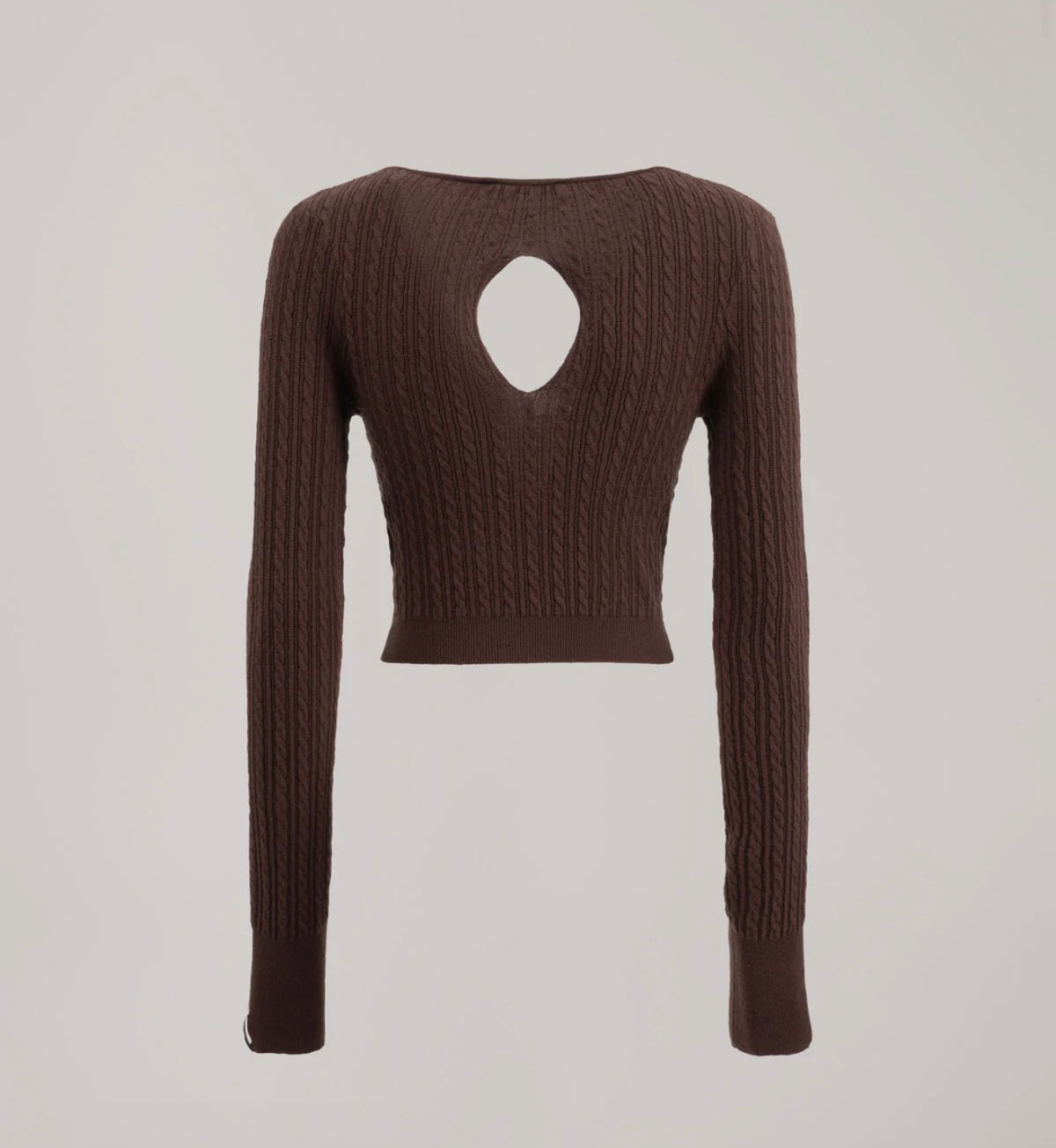 Hinnominate - maglia crop scollo a V con dettaglio sul retro