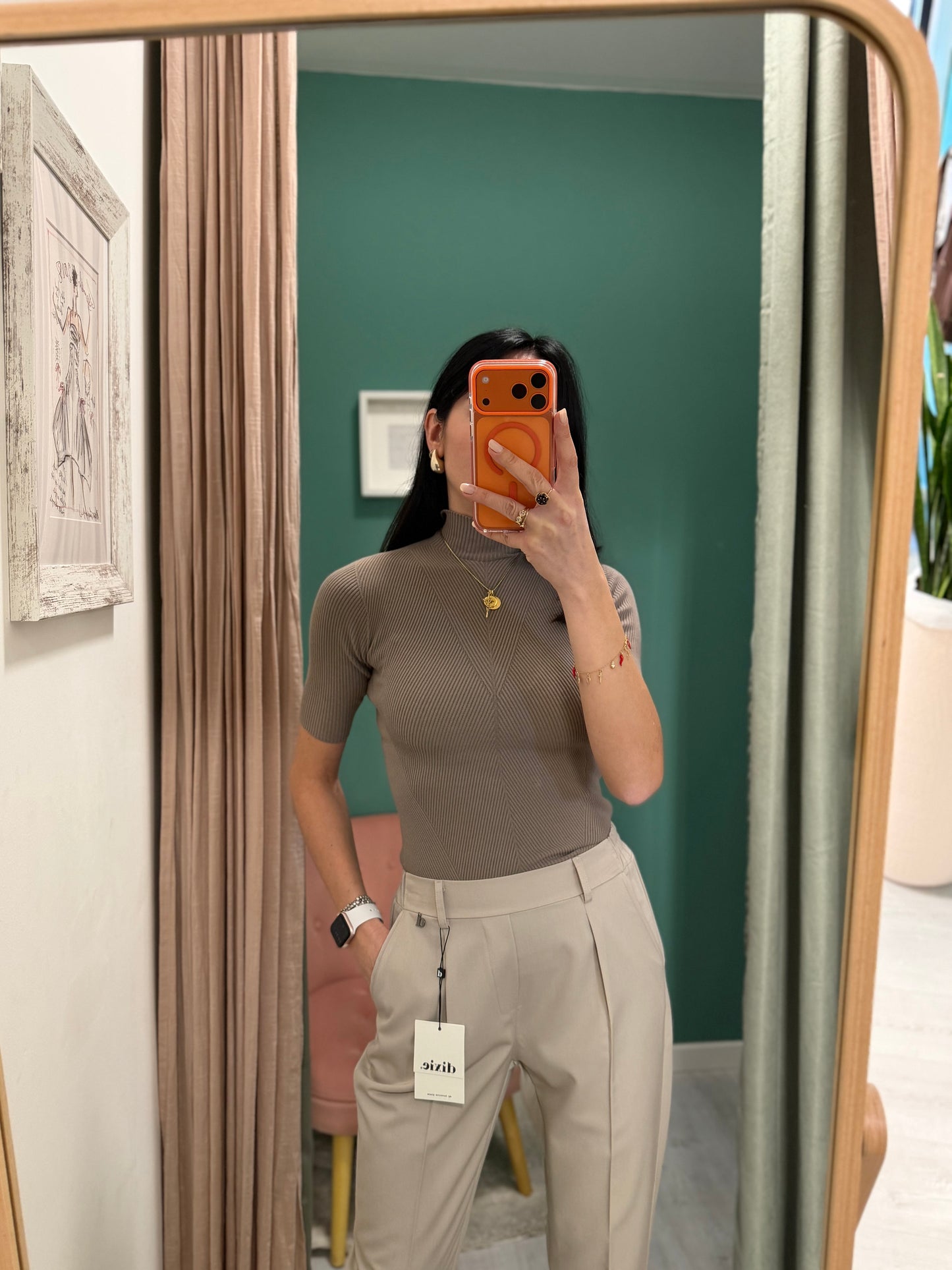 Kontatto - lupetto mezza manica in calda viscosa