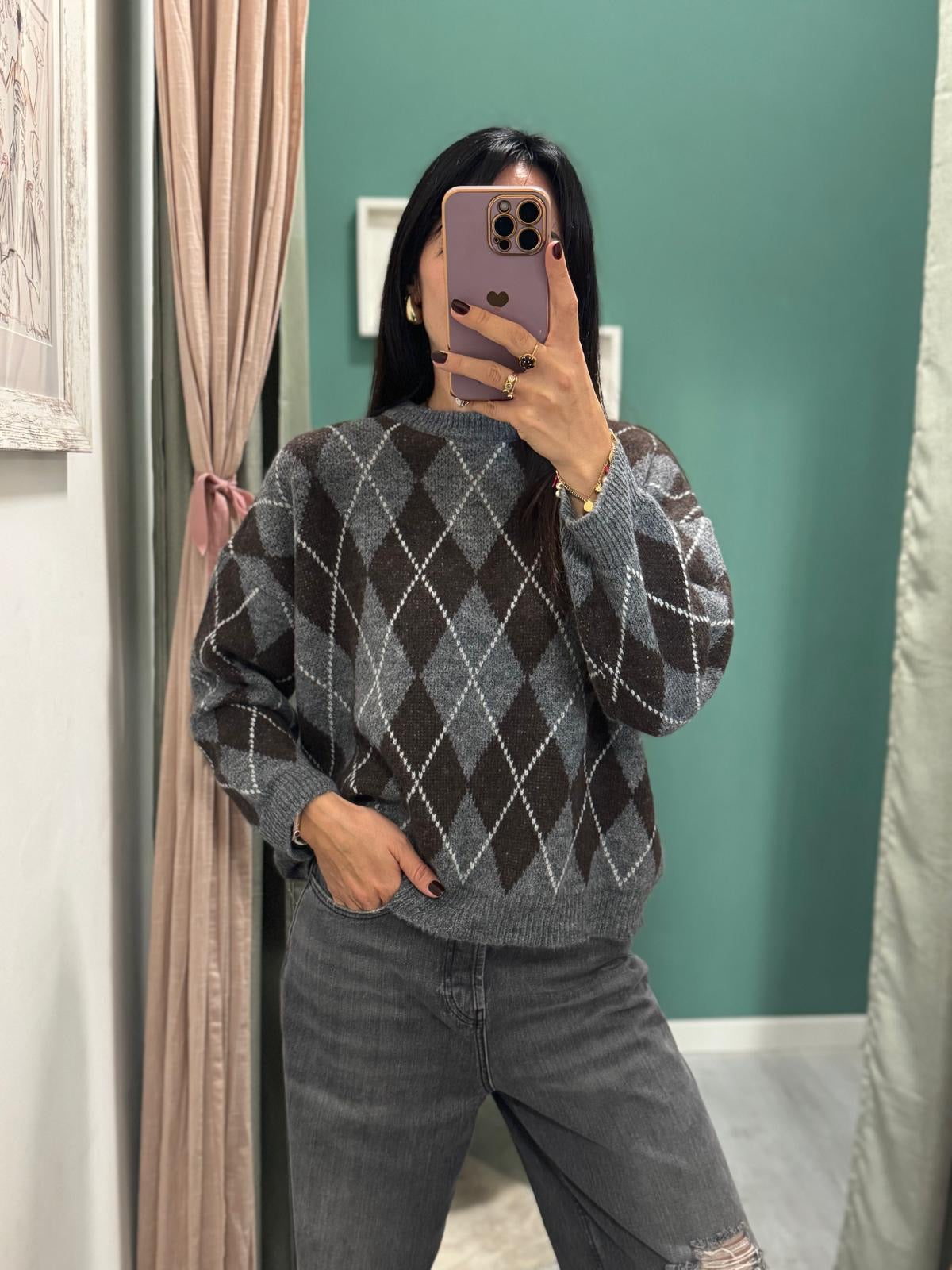 KONTATTO - Maglione rombi