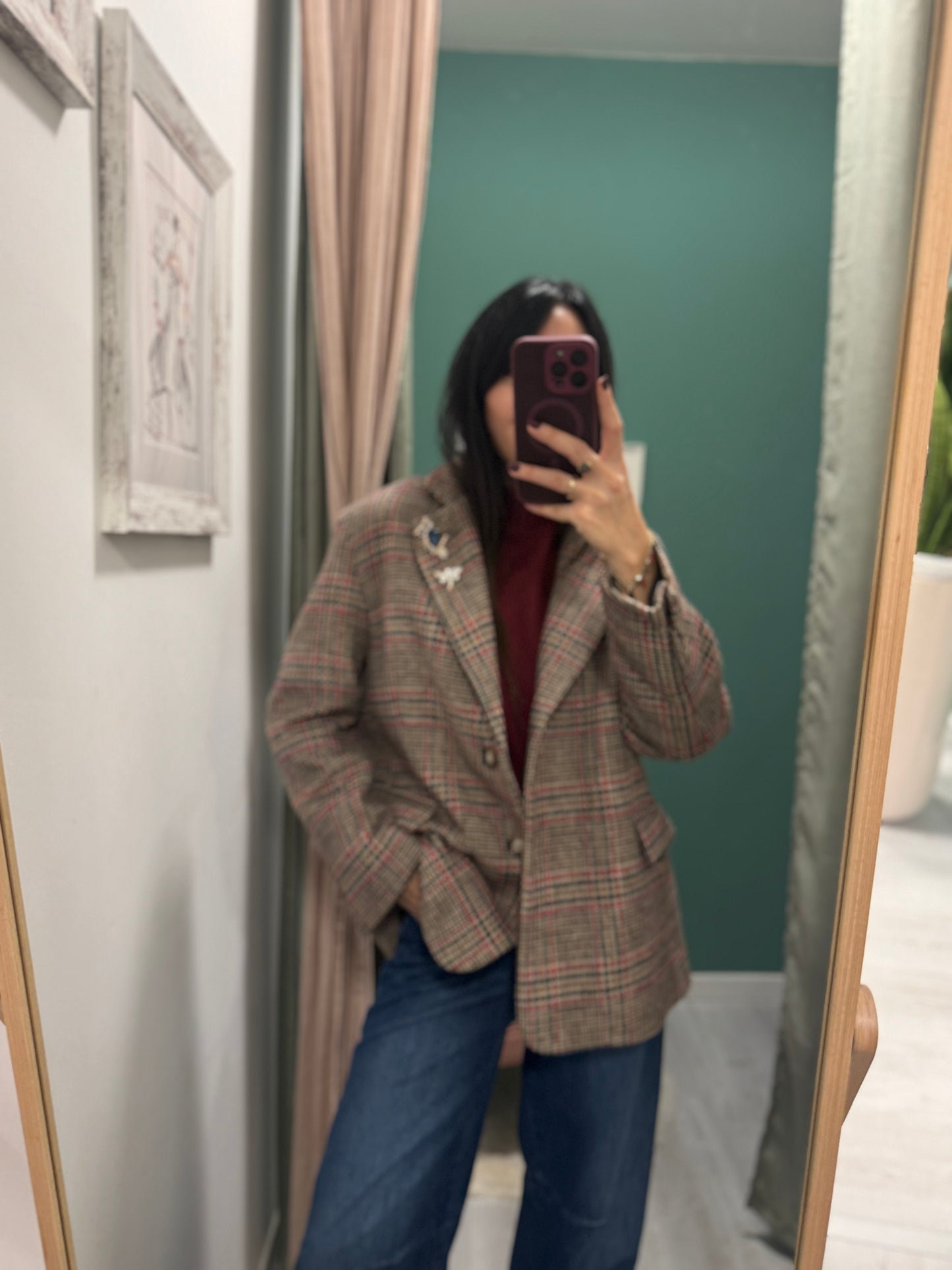 DIXIE - giacca over size con spille