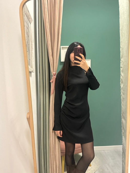 Susy mix - abito corto con dettagli polsino