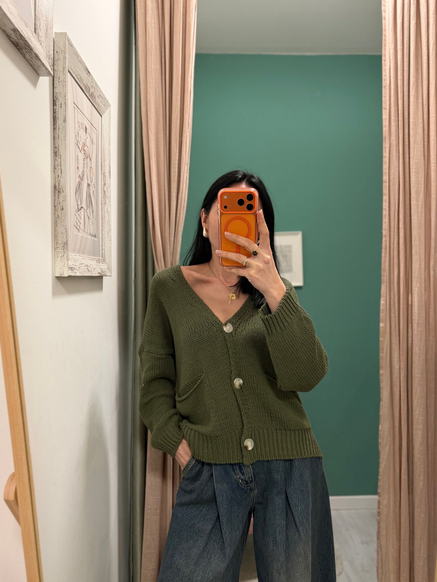 Susy mix - cardigan over con tasche