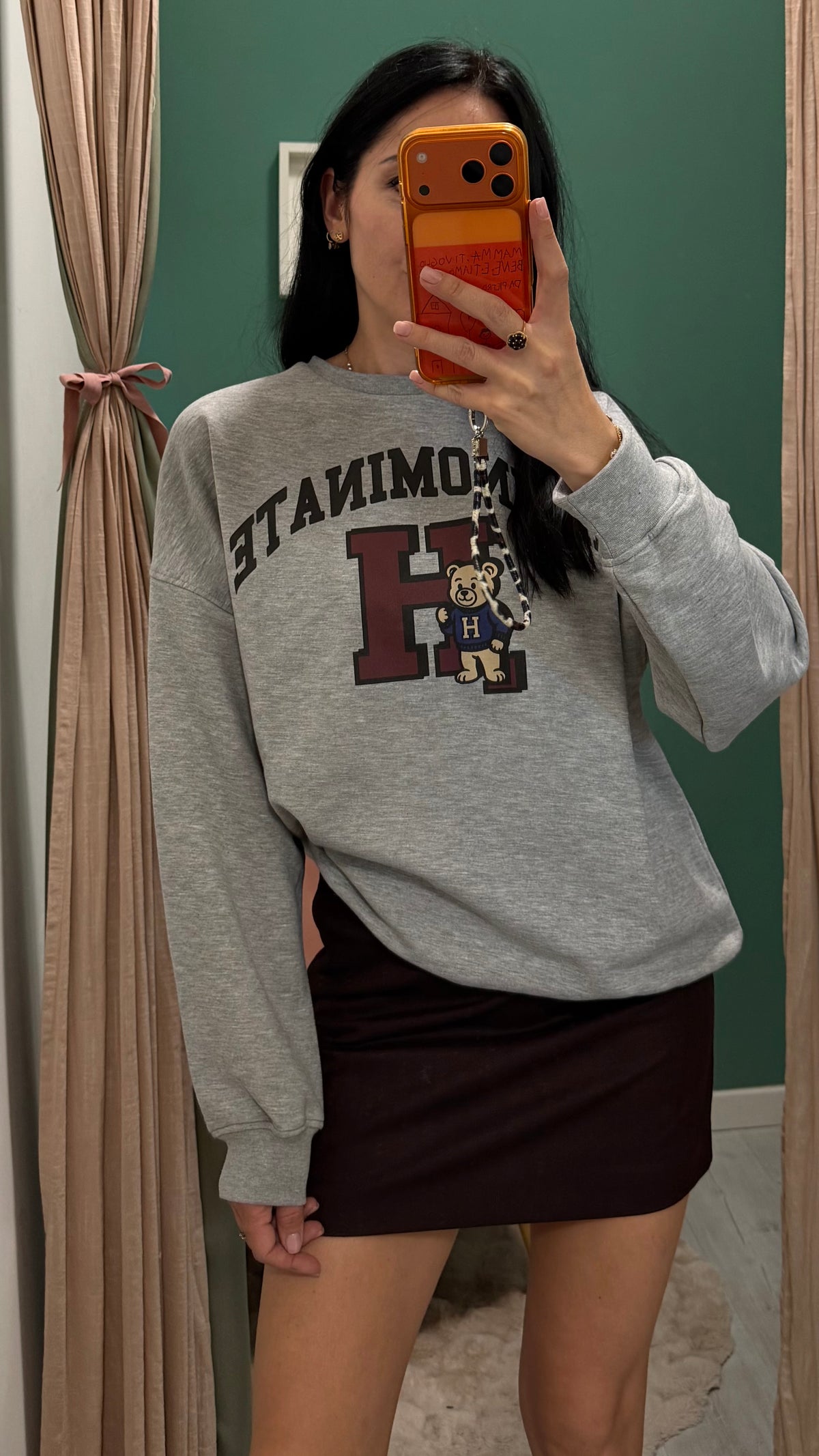 Hinnominate - felpa oversize con orso