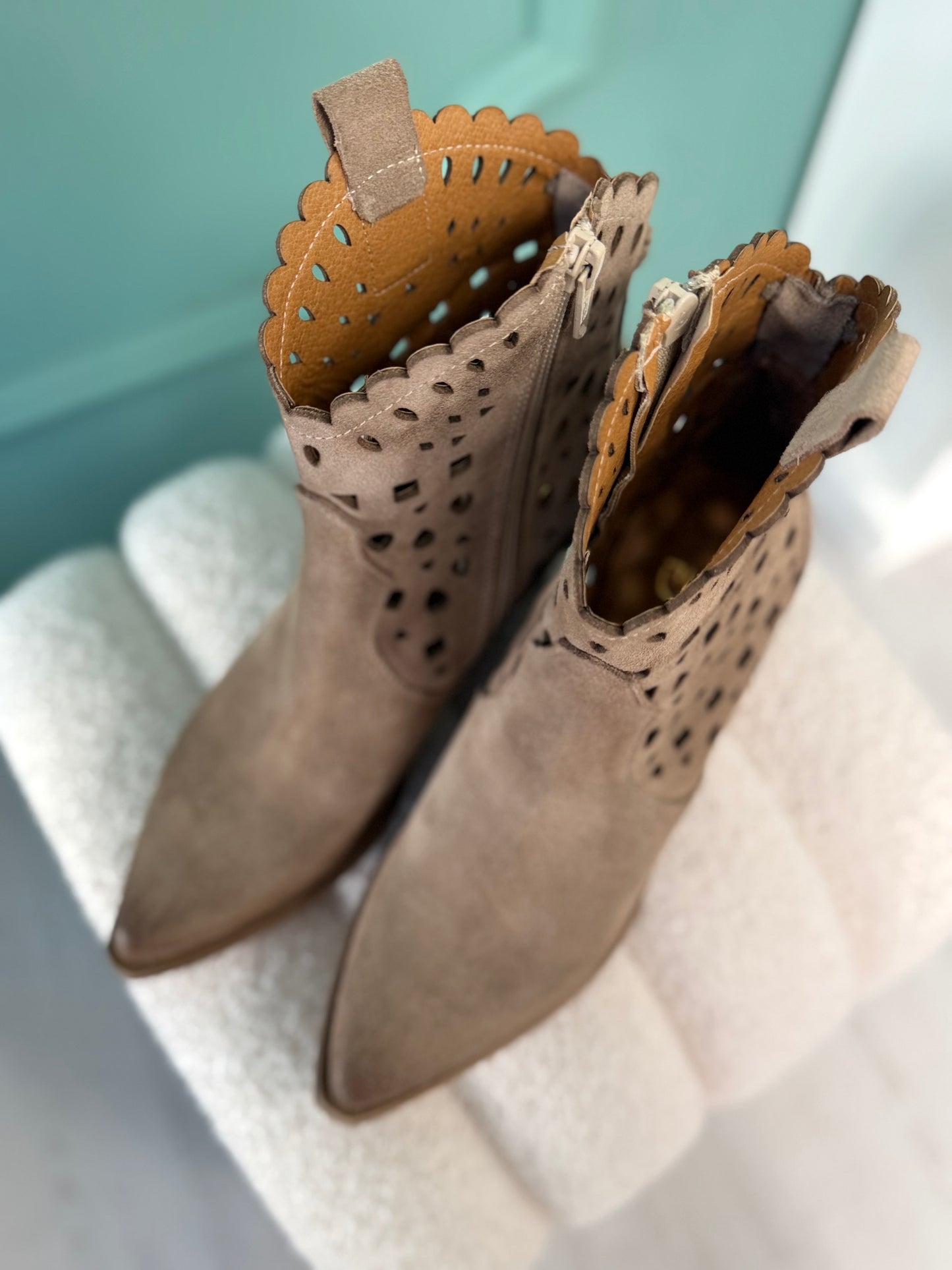 Divine follie - texano in pelle traforato