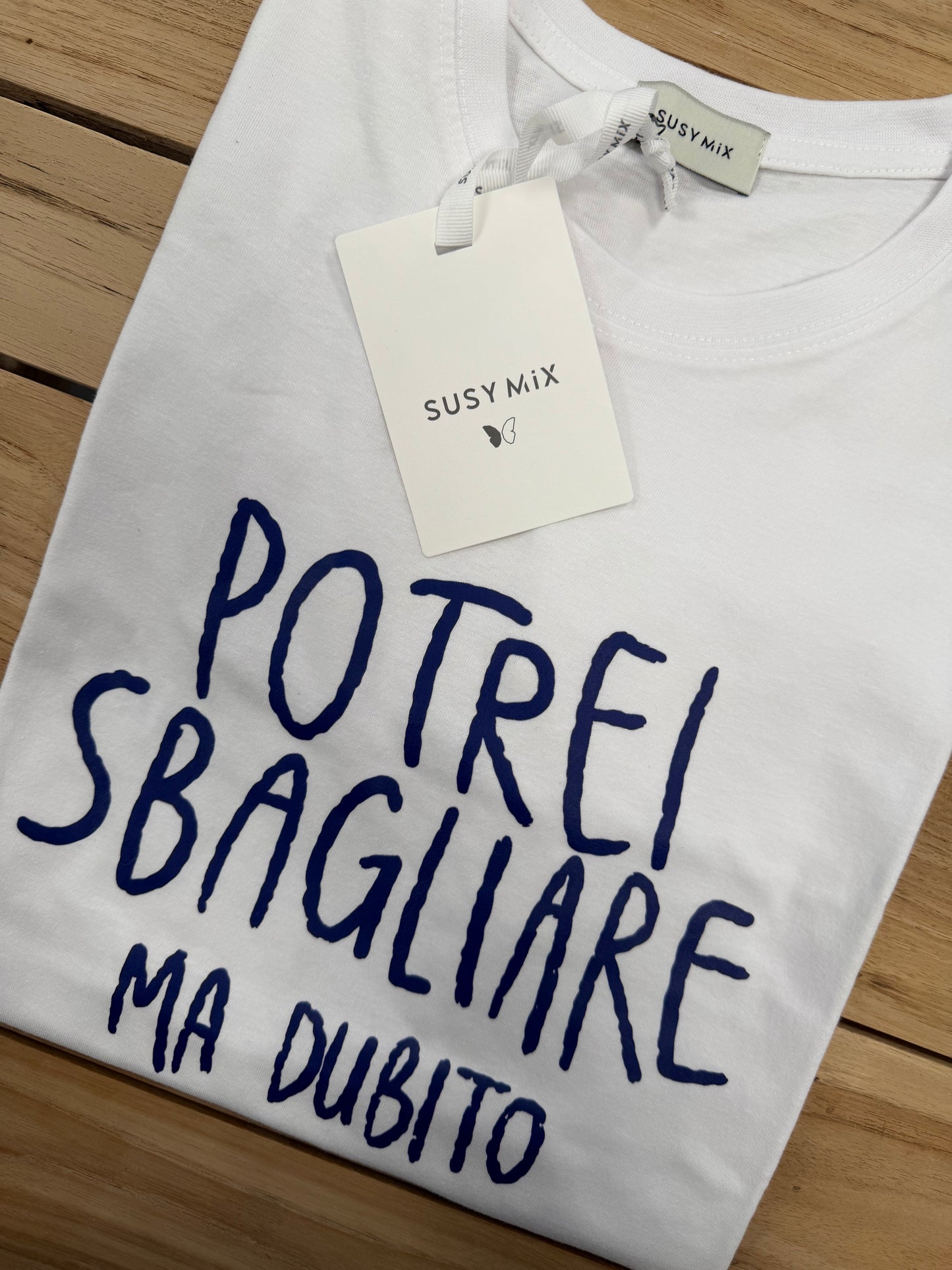 Susy mix - t shirt con scritte simpatiche