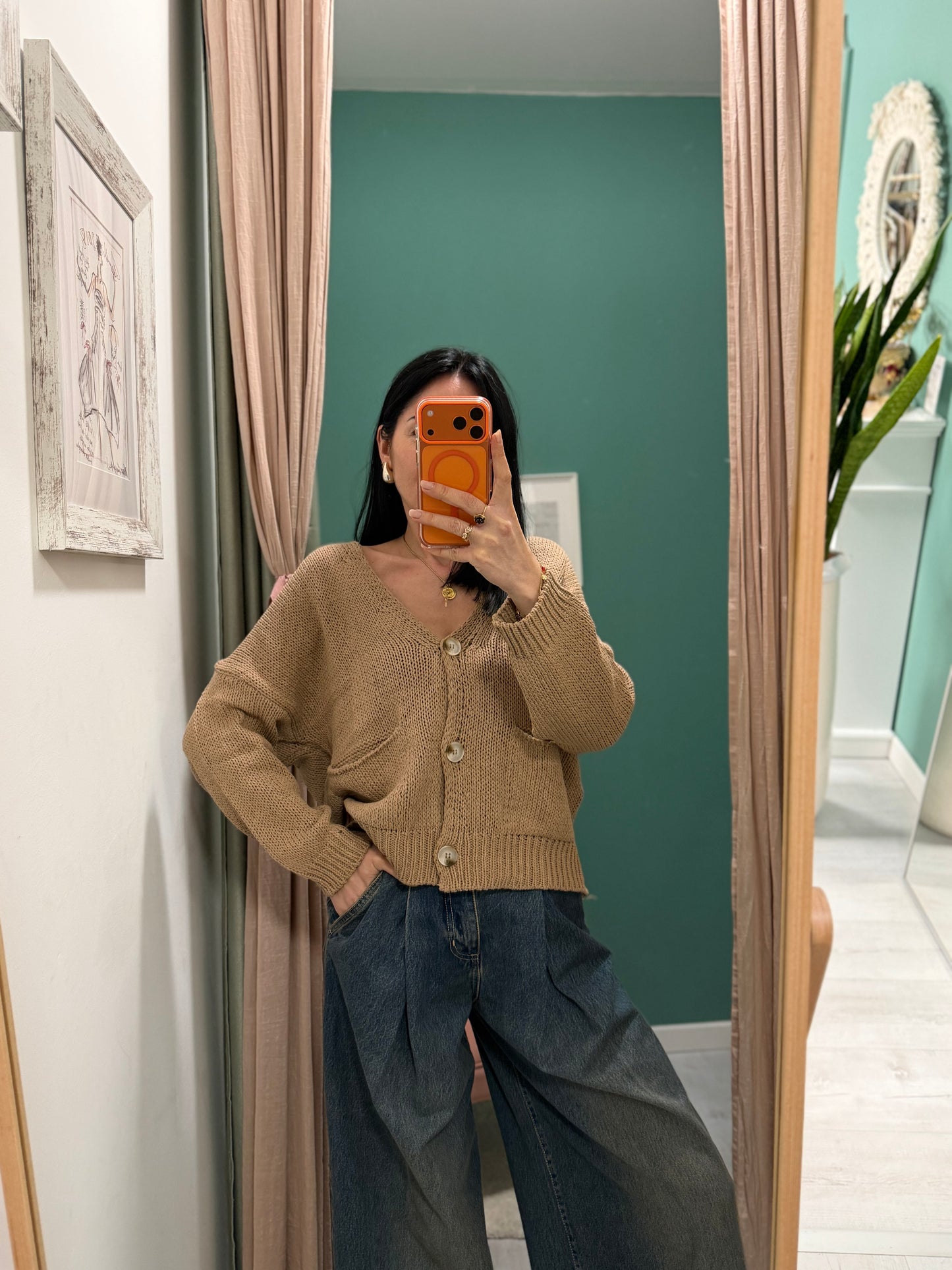 Susy mix - cardigan over con tasche