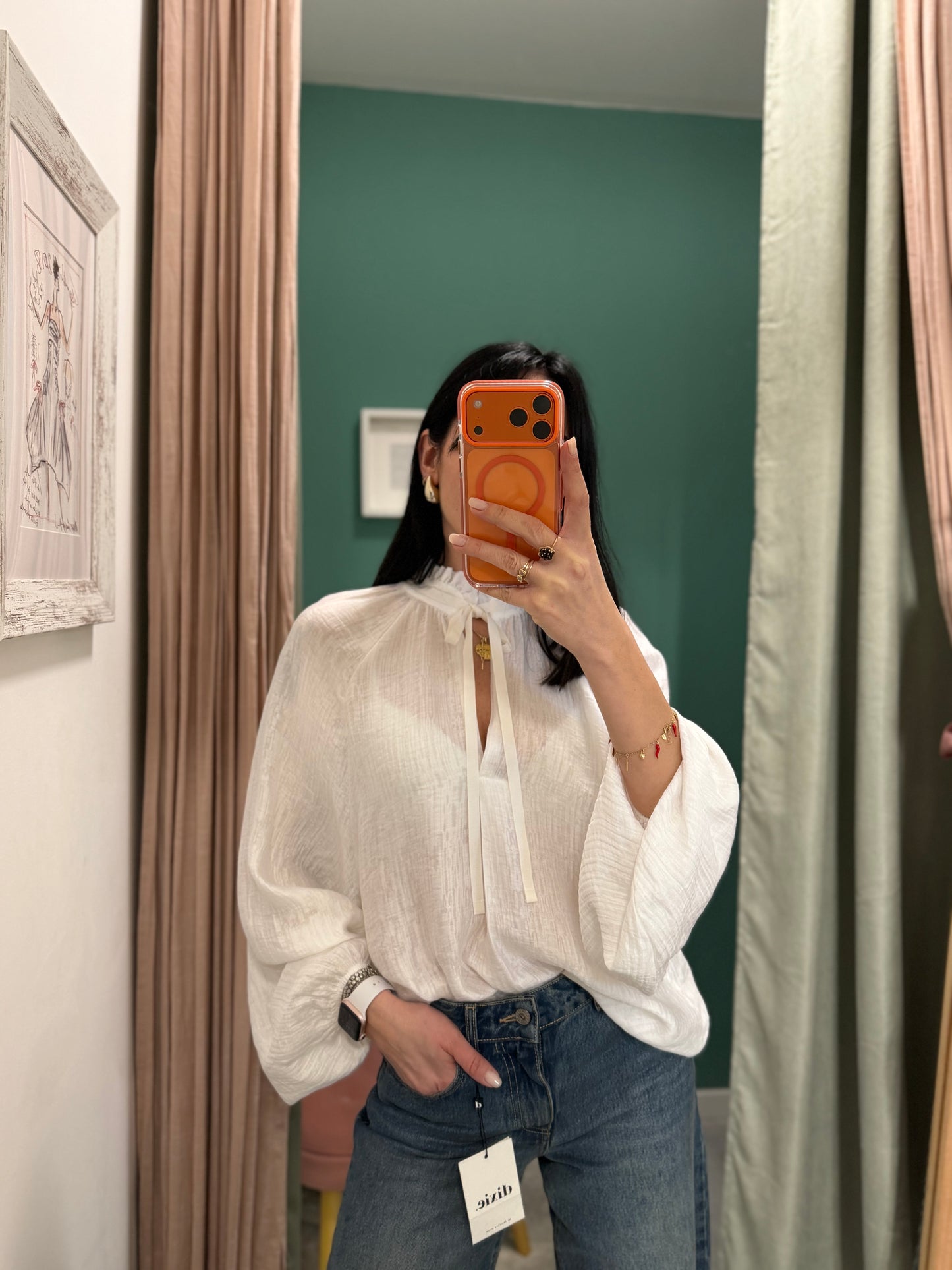 Dixie - blusa over con dettaglio fiocco