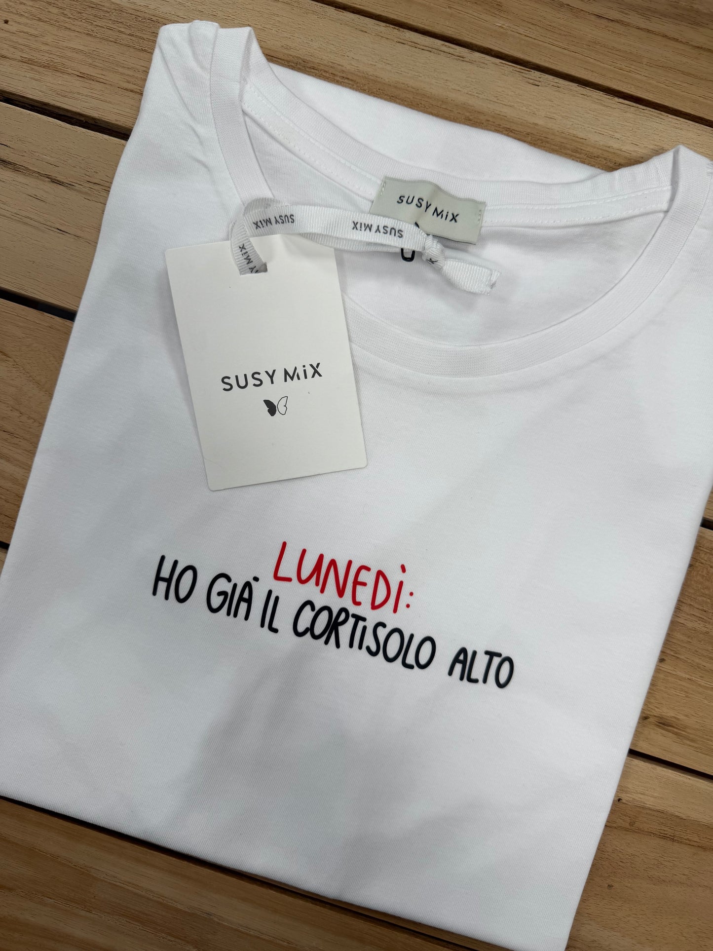 Susy mix - t shirt con scritte simpatiche