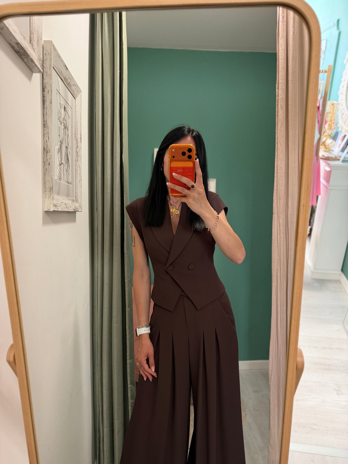 Imperial - coordinato gilet e pantalone a palazzo