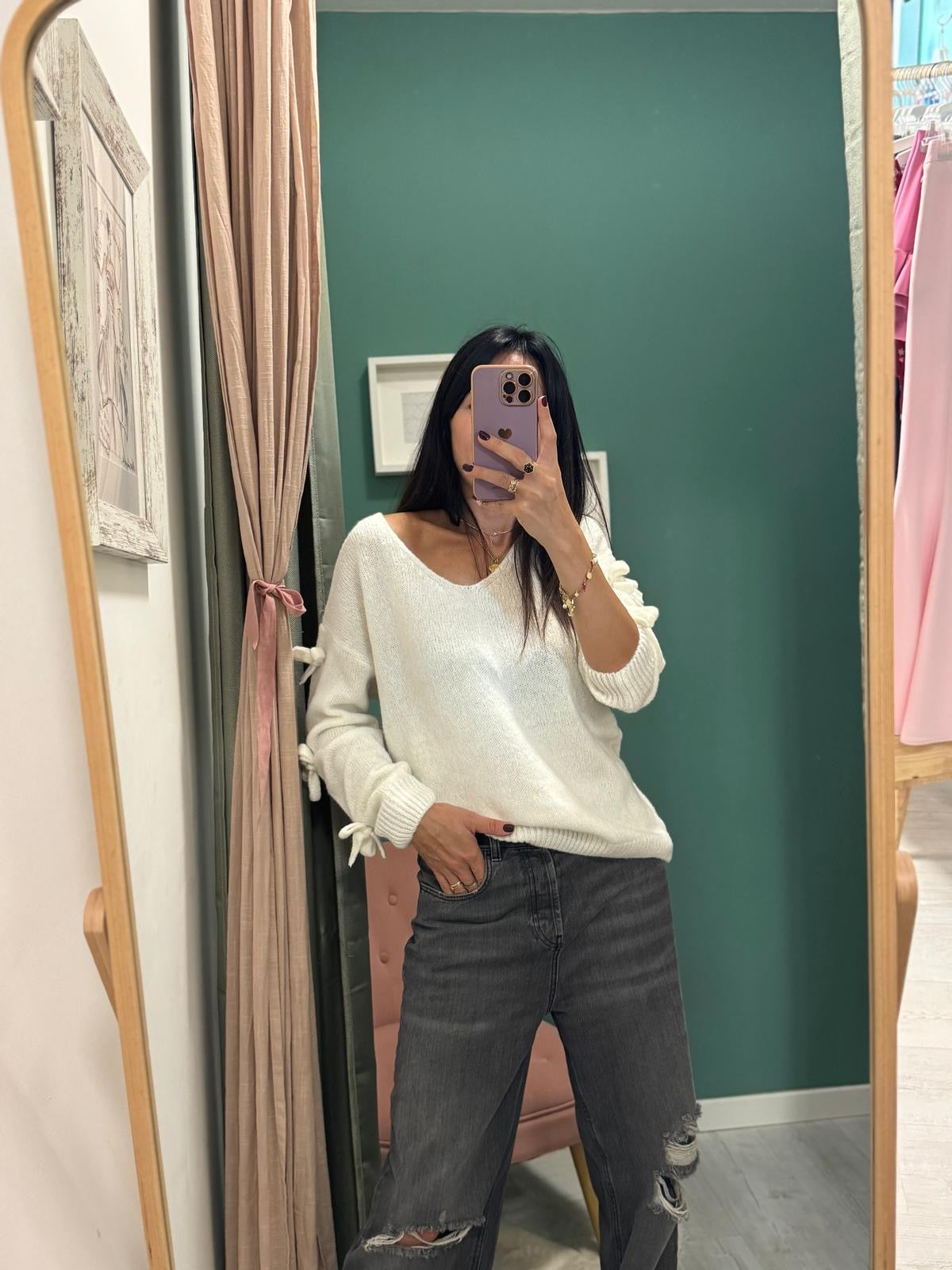 KONTATTO - Maglia con fiocchi