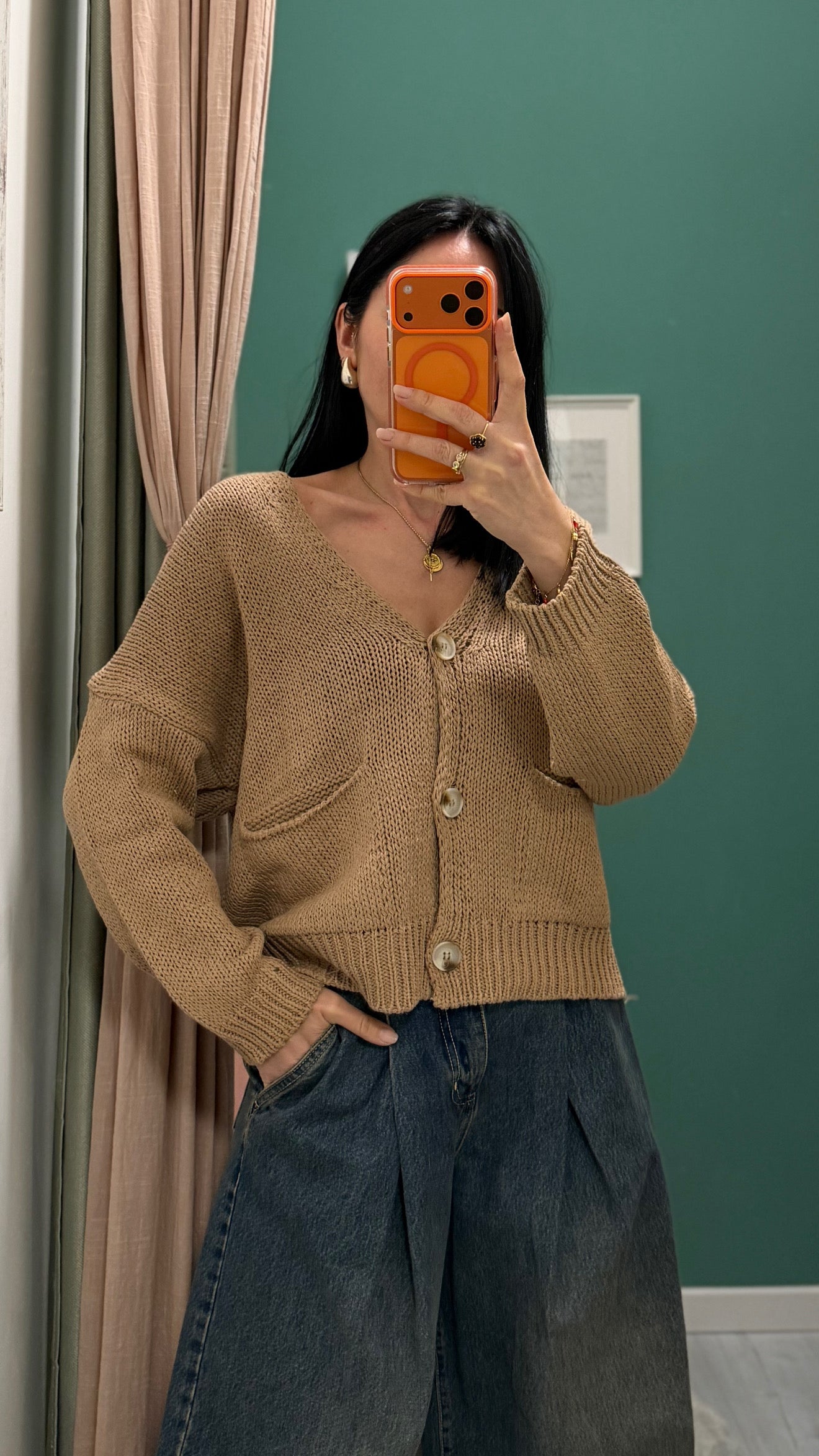 Susy mix - cardigan over con tasche