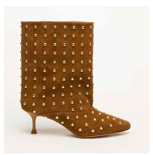 Divine follie - stivale in crosta con borchie