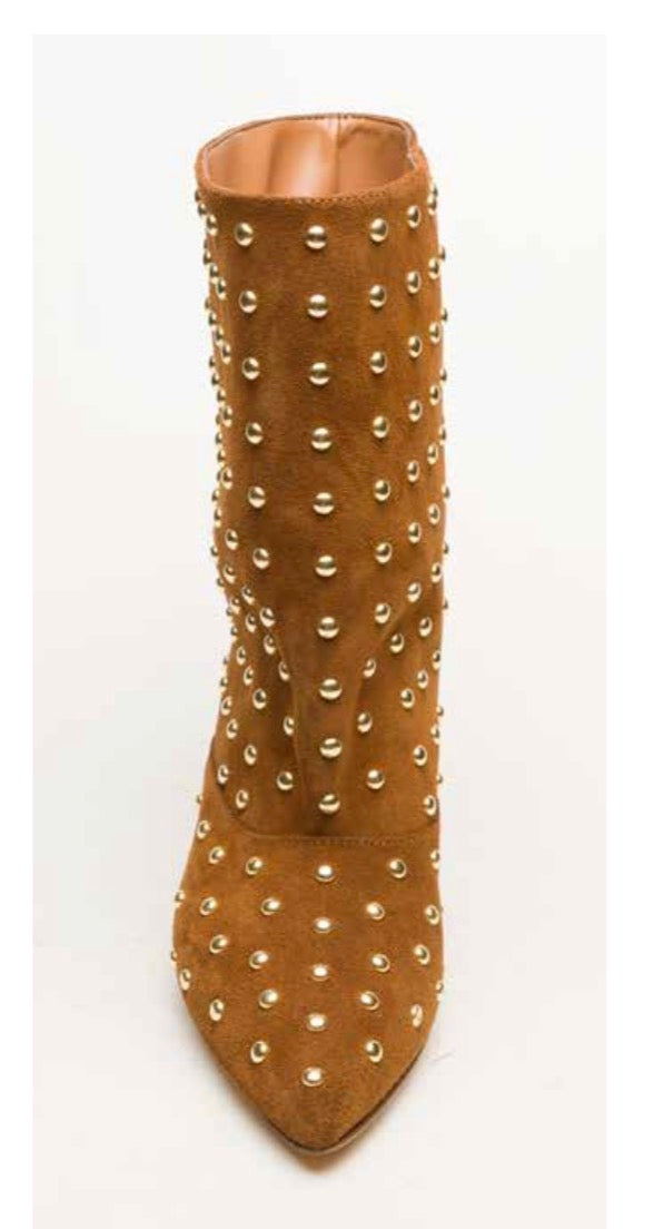 Divine follie - stivale in crosta con borchie