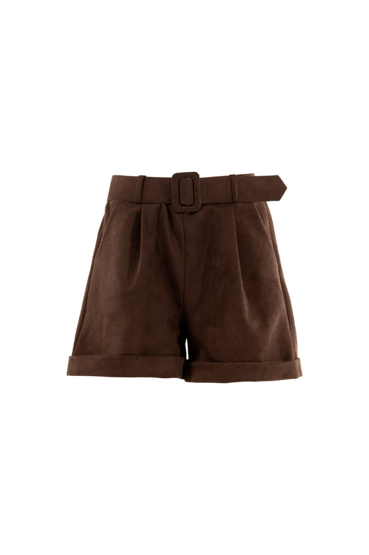 KONTATTO - Shorts suede cintura in due colori