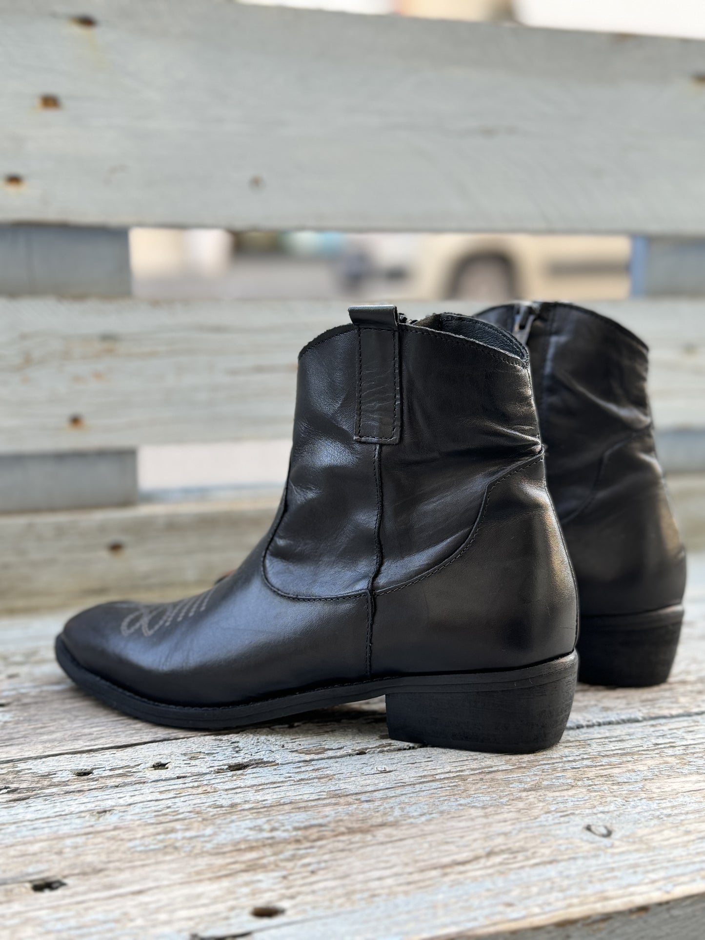 Divine Follie - Stivaletto texano in pelle