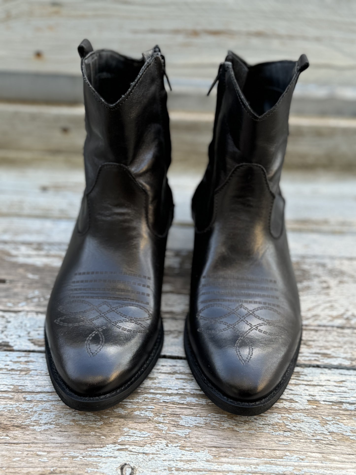Divine Follie - Stivaletto texano in pelle
