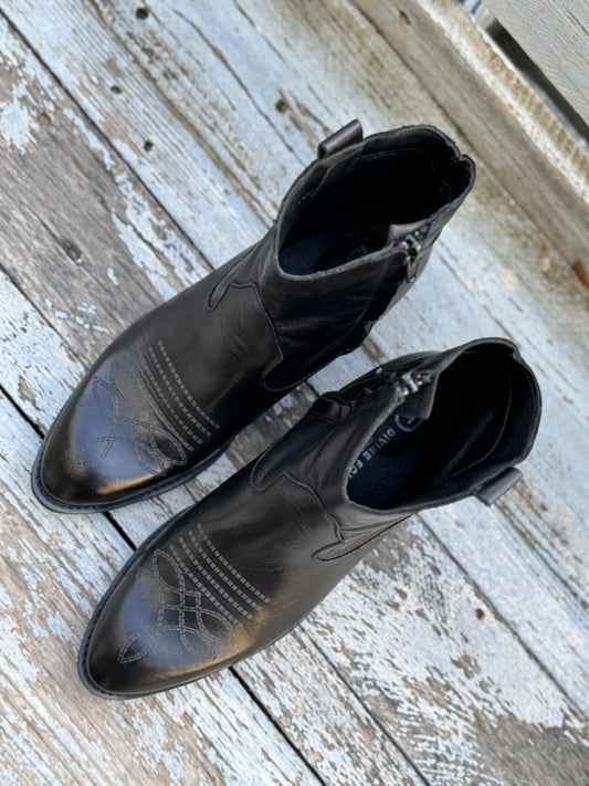 Divine Follie - Stivaletto texano in pelle