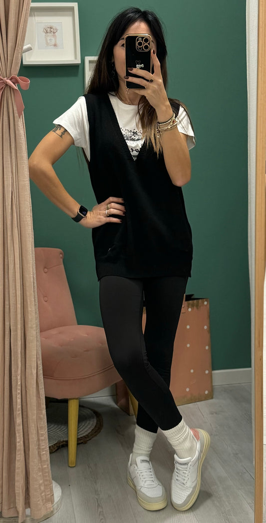 KONTATTO - leggings vita regolare