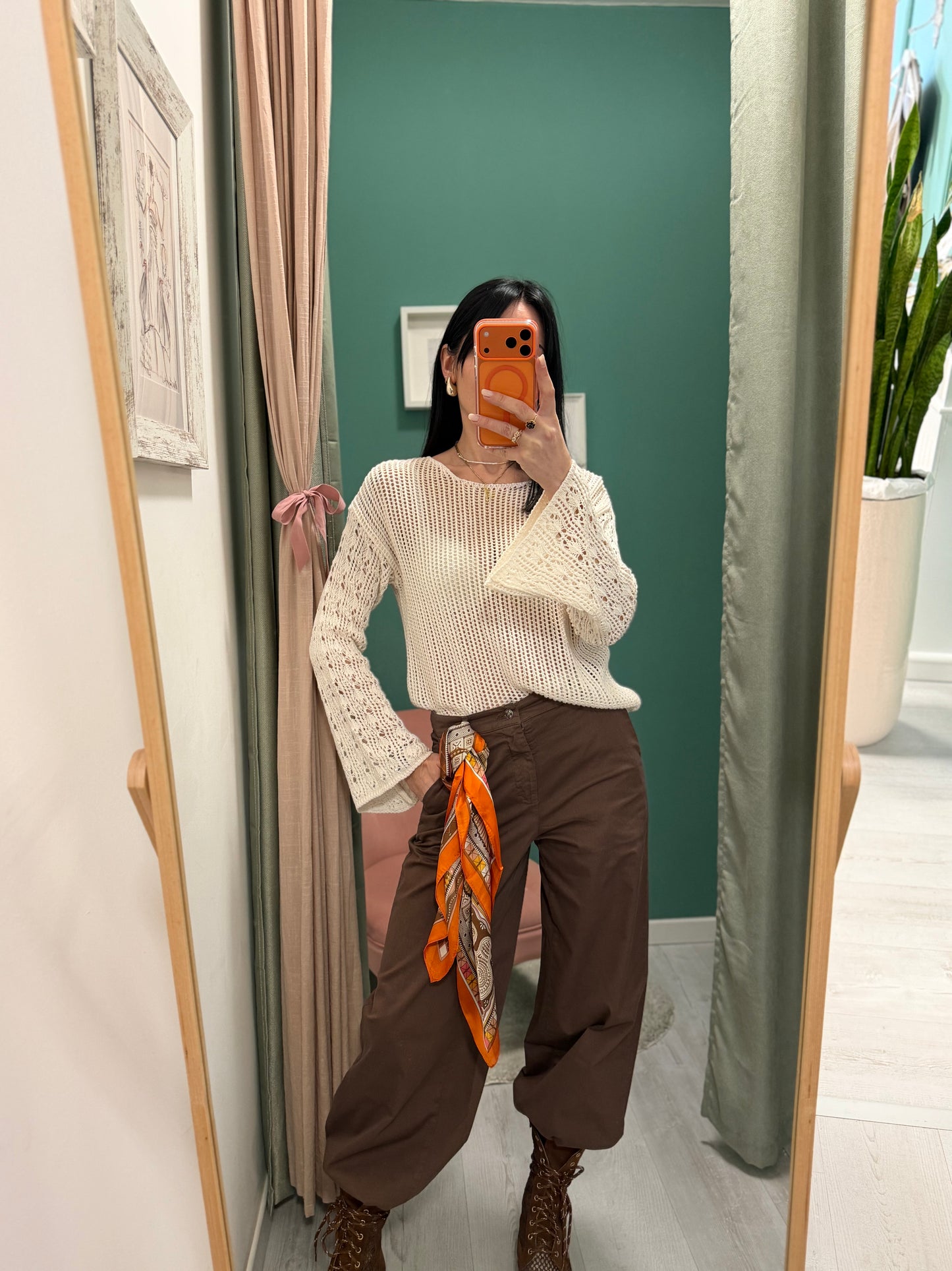 KONTATTO - Pantalone con foulard